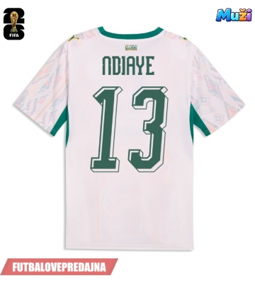 Lacne Muži Futbalové dres Senegal Iliman Ndiaye #13 MS 2026 Krátky Rukáv - Domáci